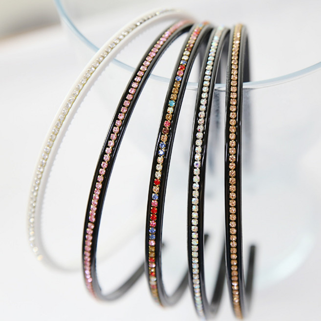 미스21 리미츠 큐빅 헤어밴드 머리띠 5개 세트 (hb1606)