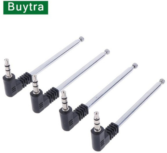 호환 4개/몫 금속 휴대 전화 다용도 3.5mm FM 라디오 안테나 8.8 인치 긴, 1개