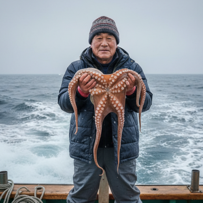 바다의 제왕 초대왕 명품 돌문어, 1박스, 2kg 1미