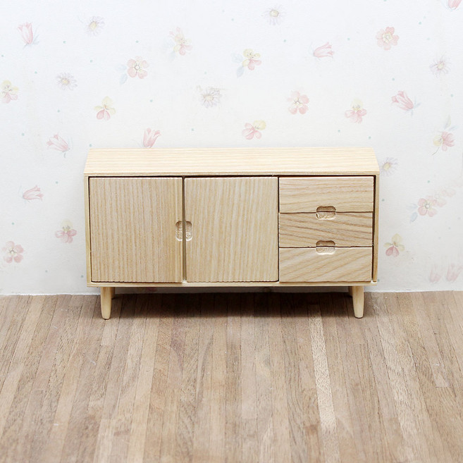 미니어쳐가구/원목다용도거실TV장 OKE, 1개