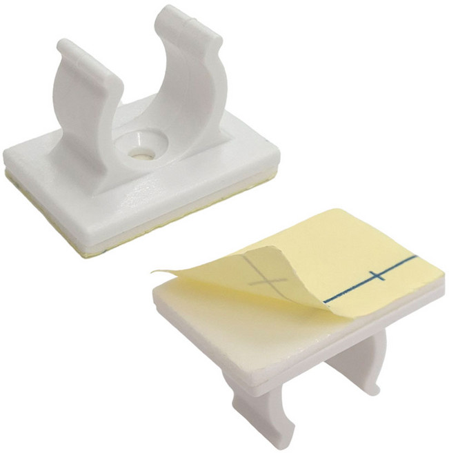 가스호스 접착식 플라스틱 고정새들, 3개