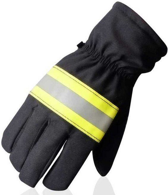 방화방염 장갑 화상예방 고온 방화 소방장갑 화재, 오렌지, 1개