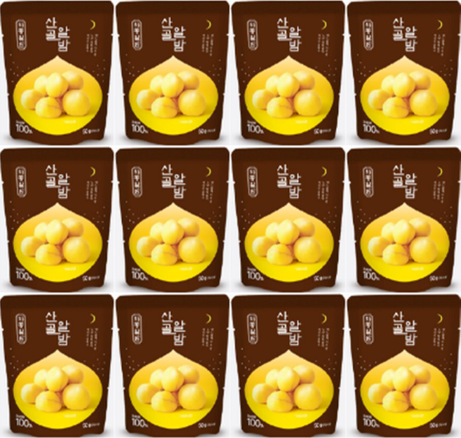 국내산 밤 100% 산골알밤 50g 12개