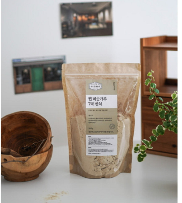 방앗간새벼리 쪄서볶아 부드럽고 고소한 찐 미숫가루 7곡 500g, 1개