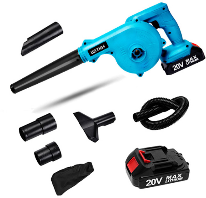 우스틴스 20V 다기능 무선충전식 송풍기, 1세트(배터리 1개), 1개