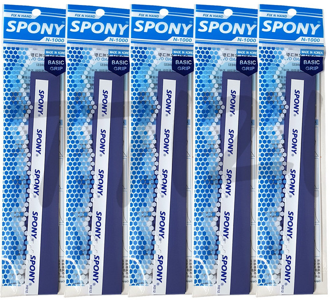 스포니 소프트핏 오버그립 N-1000 5p, Navy, 1세트