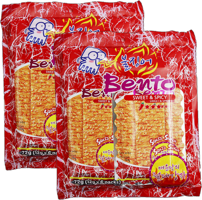 벤토 불징어 스위트앤스파이시 12g x 6p, 72g, 2개