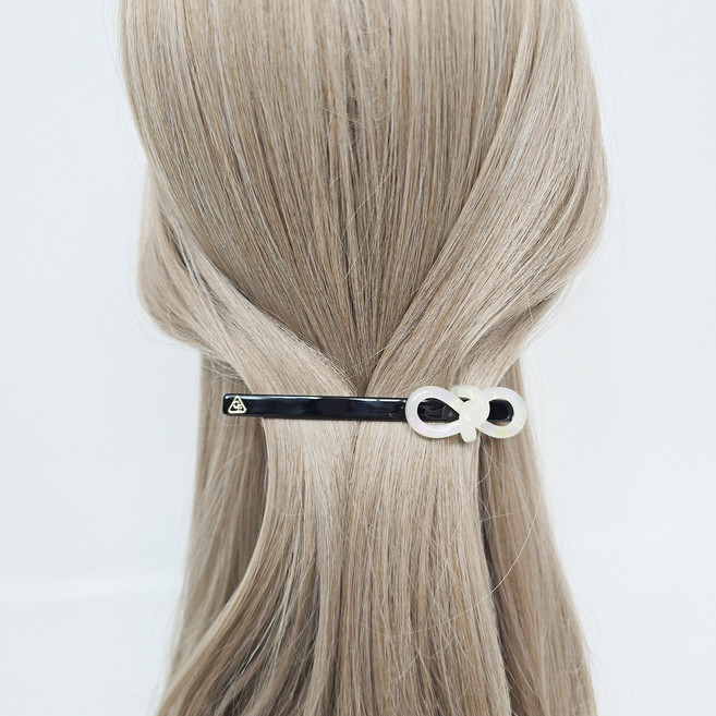 시크몽 프랑스핀 볼드 빅 리본 11cm 반머리 전체머리 자동핀