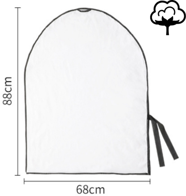 순면 옷커버 60수 프리미엄 코튼 고급 의류커버 고급의류 보관, 1개, 1매