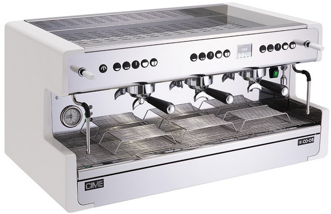 씨메 CO-05-PID 2그룹 3그룹 업소용 에스프레소머신 커피머신 반자동 화이트 블랙, 3그룹 블랙 설치
