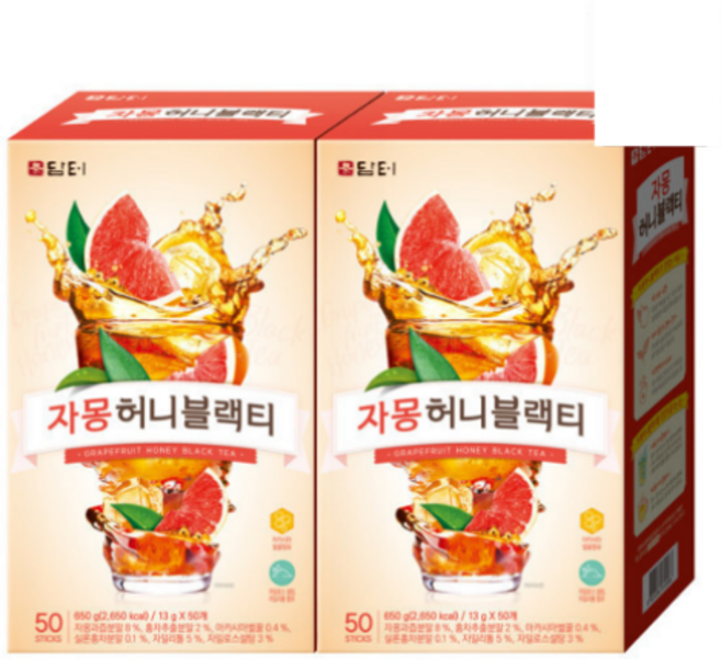 담터 자몽허니블랙티 50T x 2개 (100T), 50개입, 13g