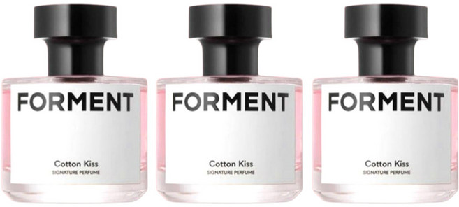 FORMENT 포맨트 남여 시그니처 코튼키스 퍼퓸 COTTON KISS, 3개, 50ml