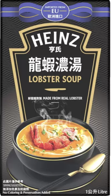 HEINZ 法式龍蝦濃湯, 2個, 1L