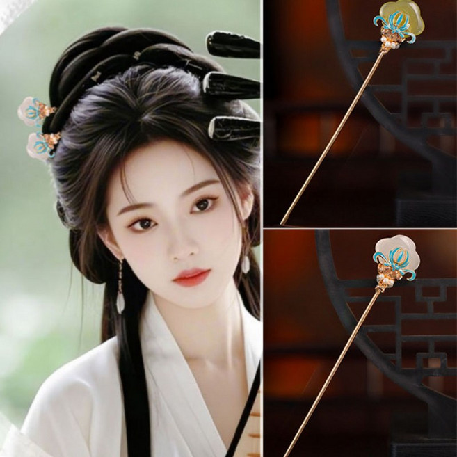 ZMBIRD 한복 예쁜 전통 헤어 비녀 2종세트 N6117