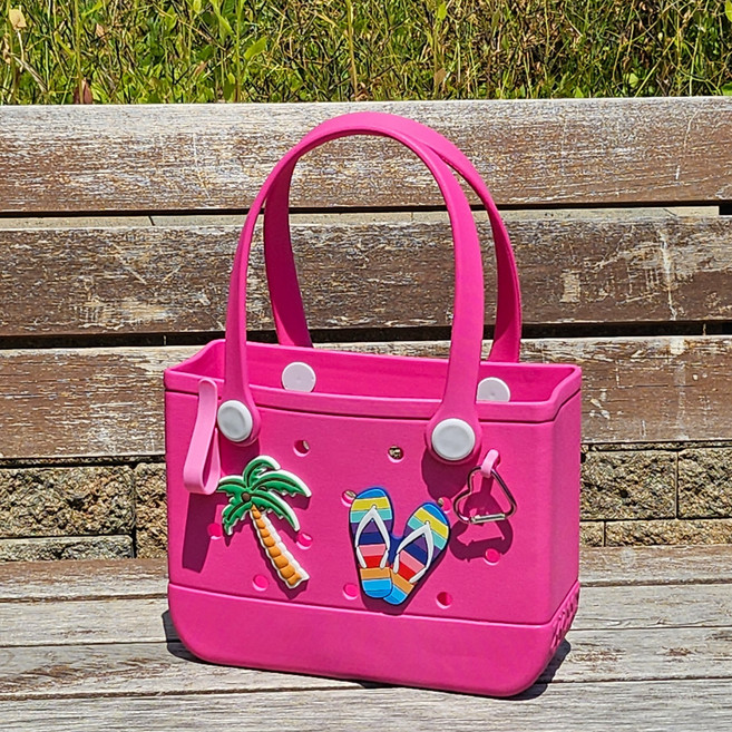 코지치 실리콘 수영가방 방수 비치백 + 파츠 4종세트, 핑크