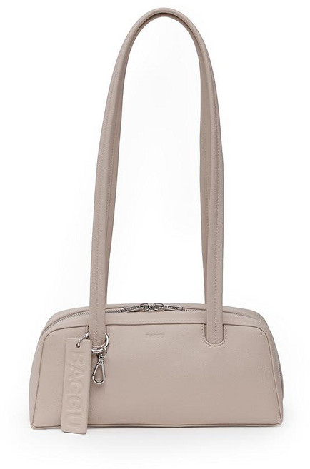 BAGGU 소형 재활용 가죽 볼러 백 아이보리