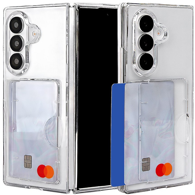 이케미 사이드 카드수납 클리어 폴드 하드케이스