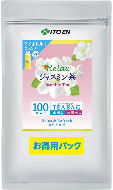이토엔 릴렉스 자스민 차 티백 3.0g 100봉, 1박스, 100개입, 3g