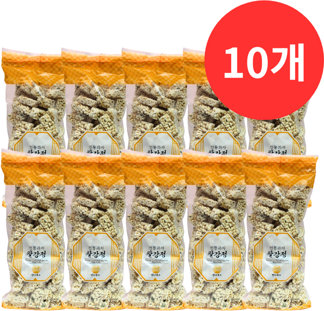 고려 만나푸드 전통과자 수제 통밀혼합강정, 10개, 580g