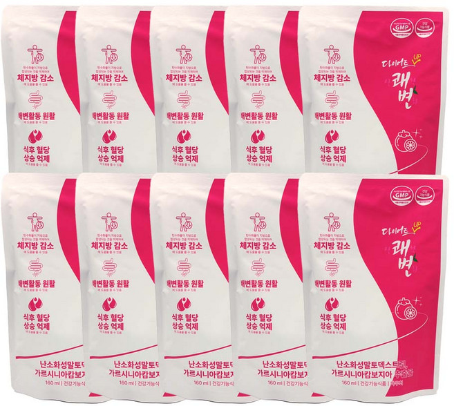 다이어트업 상쾌한 변화 포, 10개, 160ml