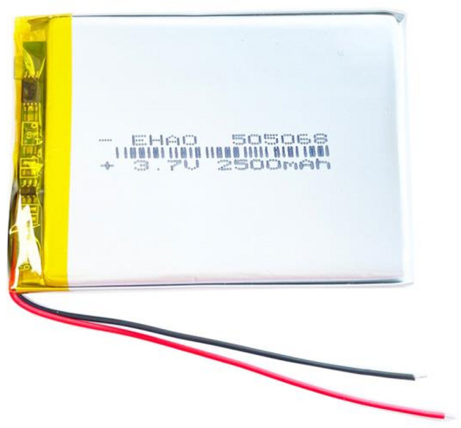 505068 리포 폴리머 충전식 배터리 셀 MP3 GPS 네비게이터 DVD 카메라 파워 뱅크 태블릿 PC 노트북용 3.7V 2500mAh, 1개