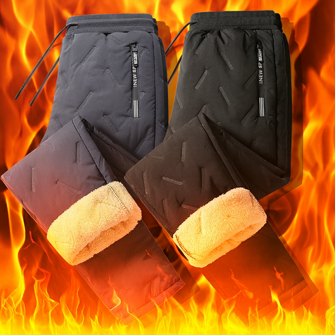 헬라쓰 기모 혹한기 패딩 양털 방한 트레이닝 바지