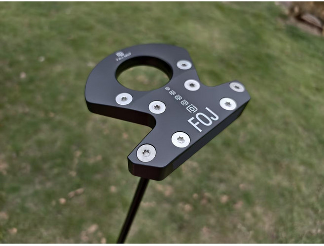 FOJ 골프 퍼터 제로 토크 골프 퍼터 자동 페이스 밸런싱 2도 전방 기울기 그립 33 34 35인치, red 35 inches