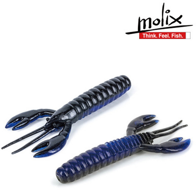 몰릭스 크로우 플렉스 3인치 Molix Craw Flex 3" 플로팅웜 크로우웜, 108-WatermelonPepper, 1개