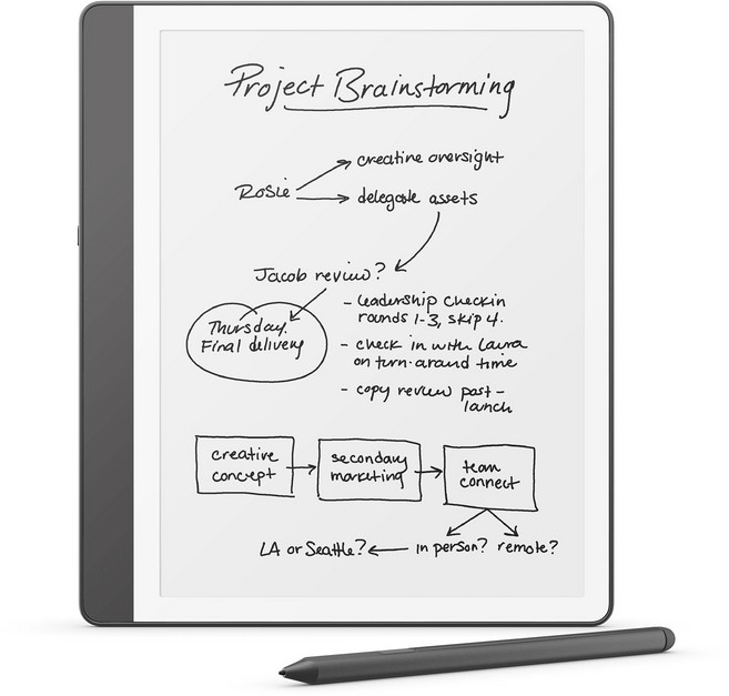 [Kindle Scribe(2024년 발매·2022년 발매)용]Amazon정품 프리미엄 펜(텅스텐), 1개