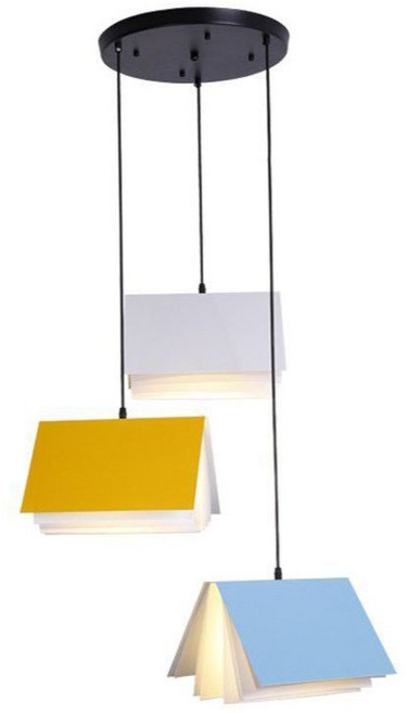 책모양 조명 천장 북램프 유치원 led 도서관 무드등 책 수유등 스터디 천장조명 천장등, A. 옐로 LED