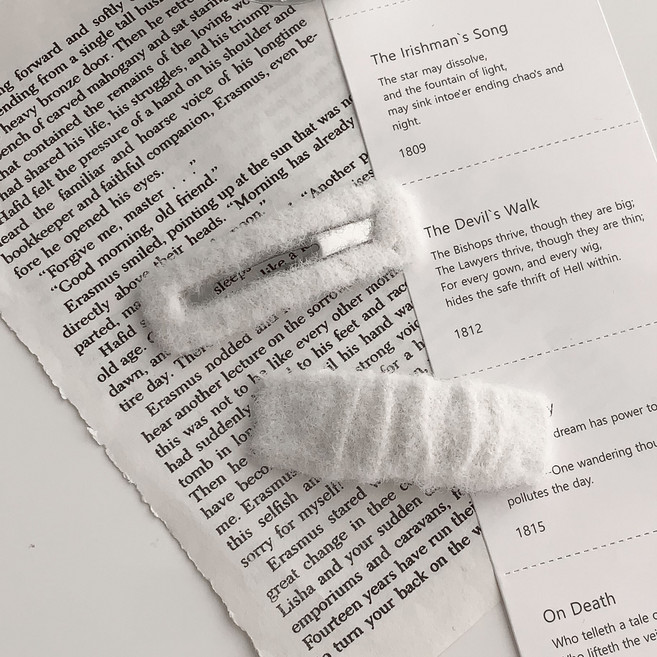 블루씨티 2개세트 링컬 스퀘어 양모 겨울 똑딱 헤어핀