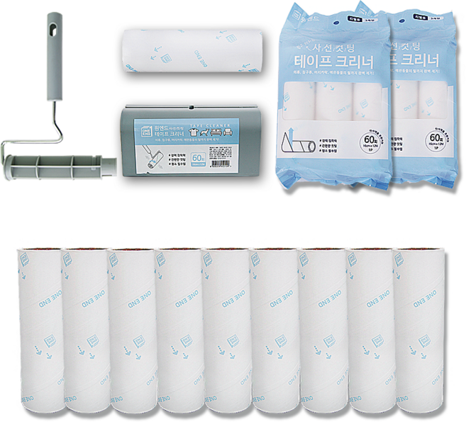 데이앤데이 VNB 고양이 애완견 털제거 카펫트 청소 호환가능 사선커팅 테이프크리너 리필 18개