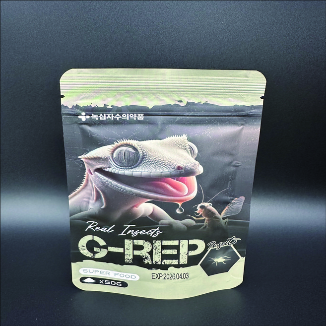 녹십자 지렙 G-REP 곤충맛 슈퍼푸드 크레스티드 게코사료, 1개, 50g - 쿠팡