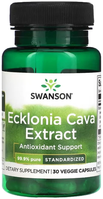 스완슨 감태 추출물 가시파래 폴리 페놀 미네랄 Ecklonia Cava 30캡슐, 알약/캡슐, 1개, 30정 - 쿠팡