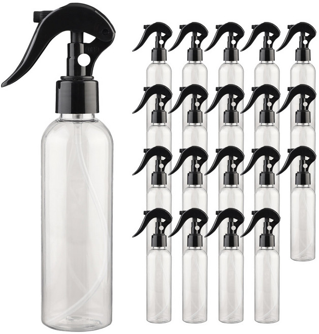 미니건 블랙캡 투명 200ml 20개 플라스틱 공병 소분병 여행 화장품용기