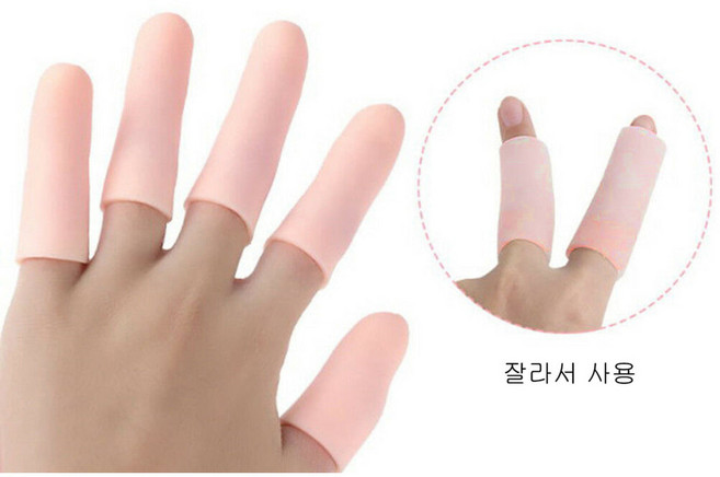 손가락 실리콘 튜브 보호 밴드, 1개