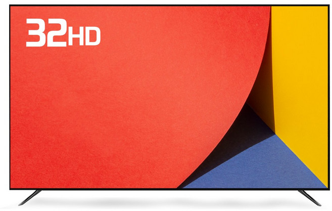 티브이지 32인치 HD TV LED, 81cm(32인치), 스탠드형, 스탠드(택배발송)