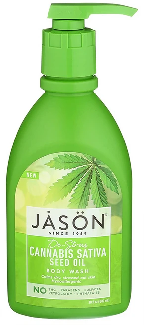 JASON 제이슨 카나비스 사티바 시드 오일 바디워시 30 oz 2팩, 887ml - 쿠팡