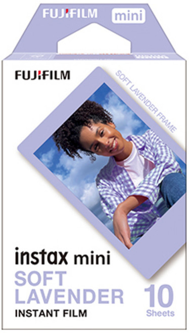 FUJIFILM 富士 instax mini 拍立得底片 (10張入), 1個, 紫邊底片