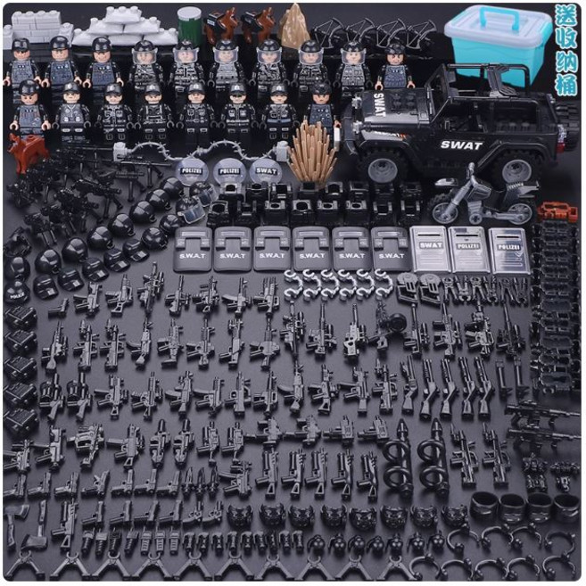 경찰 군인 특전사 SWAT 특공대 대테러 피규어 세트, G세트, 1개