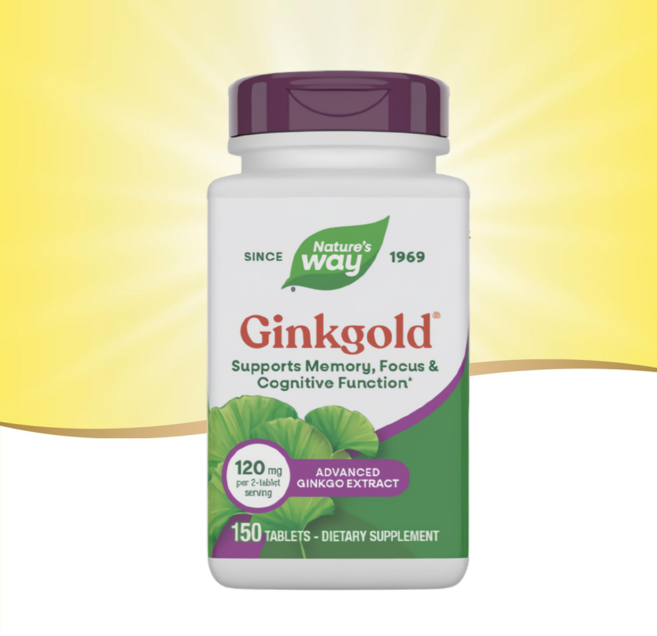 네이쳐스웨이 은행잎추출물 징코빌로바 120mg, 1개, 150정