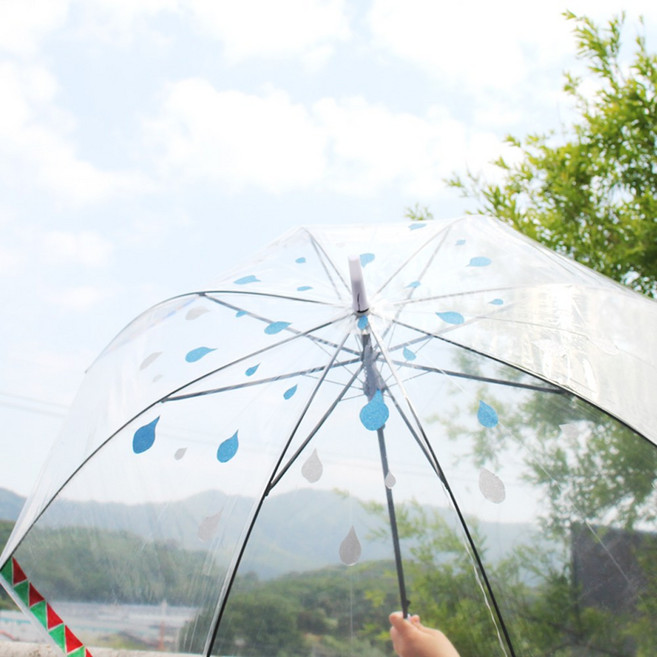[아이디몬] 작품비닐우산 투명 우산 그리기 꾸미기 어린이 장우산 가벼운 비닐, 100개