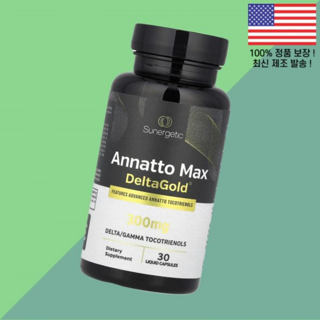 수너제틱 아나토 맥스 델타골드 300mg 액상 리퀴드캡슐 30정 Sunergetic Annatto Max DeltaGold 30 Liquid Capsules, 수너제틱 아나토 맥스 델타골드 300mg 액상 리퀴드캡, 1