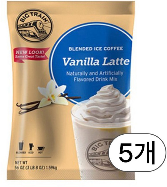 빅트레인 바닐라라떼 1.59kg, 1개입, 5개