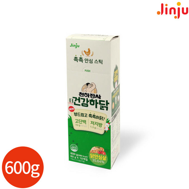 진주 천하장사 건강하닭 (), 60g, 10개