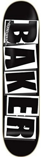 베이커 스케이트보드 데크 8x31.5인치 블랙