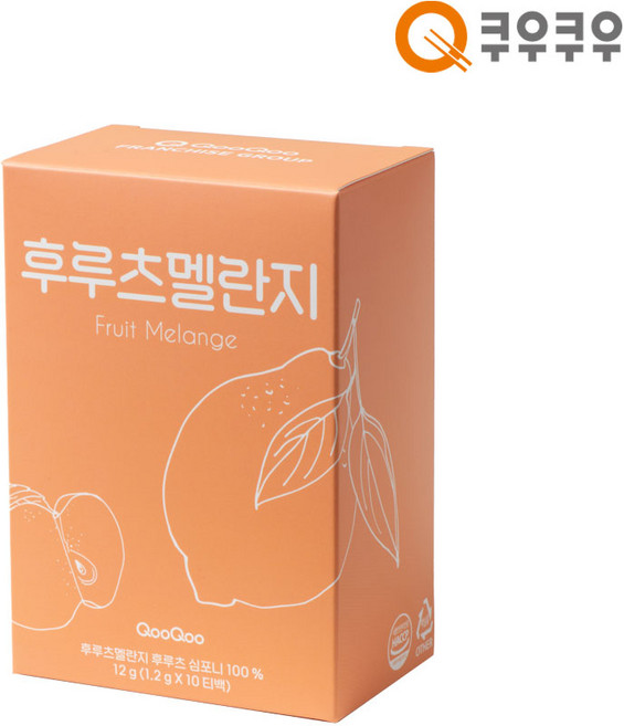 쿠우쿠우 안녕 후루츠멜란지 허브차 10티백, 1박스