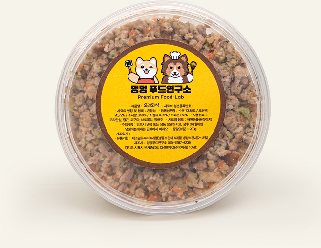 전연령 건강한 오리 화식 멍멍푸드연구소, 100g, 1개