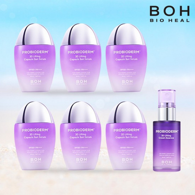 [더블구성]3D 리프팅 캡슐 선세럼[본품6+에센스+리뷰마스크팩], 없음, 50ml