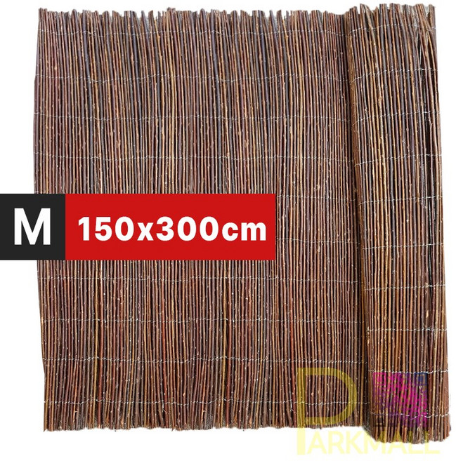 150x300 울타리 나무발 휀스 M (정원 베란다 가림막 테라스 가벽 인테리어 문발 싸리발 펜스)